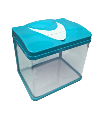 使用生態高畫質弧形玻璃魚缸體驗全景式觀賞