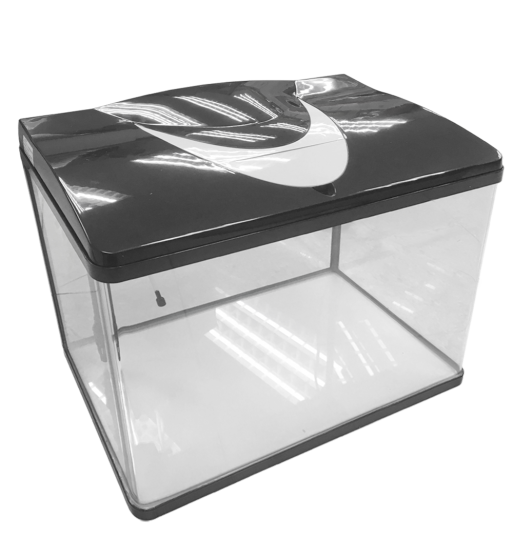 Experience a Panoramic View with The Ecological High-Definition Curved Glass Fish Tank