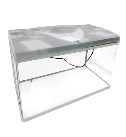 Experience a Panoramic View with The Ecological High-Definition Curved Glass Fish Tank