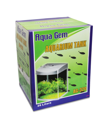 Aqua Gem 320 蓋水族箱連T5雙管及水泵過濾系統 - 適合家庭及辦公室使用