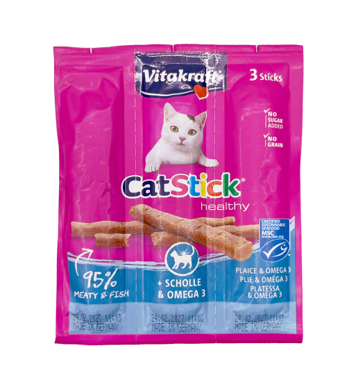 Cat Stick Mini Plaice+Omega-3
