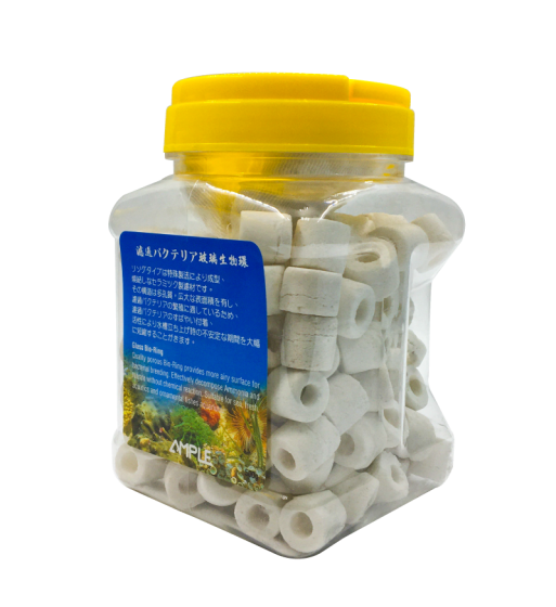 水族箱生物濾材： 燒結玻璃生物環