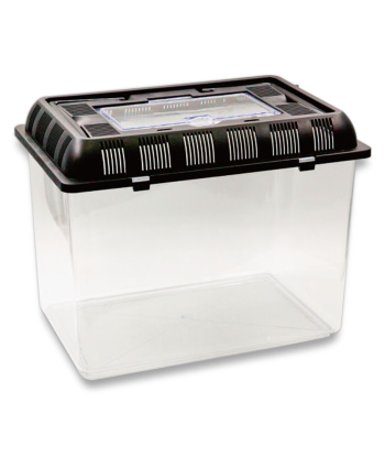 Plastic Fish Box Breeding Case with Handle Desktop Fish Bowl Portable Aquarium for Fish, Shrimp, Turtle, Small Animal