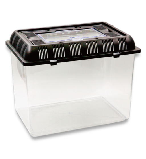 Plastic Fish Box Breeding Case with Handle Desktop Fish Bowl Portable Aquarium for Fish, Shrimp, Turtle, Small Animal